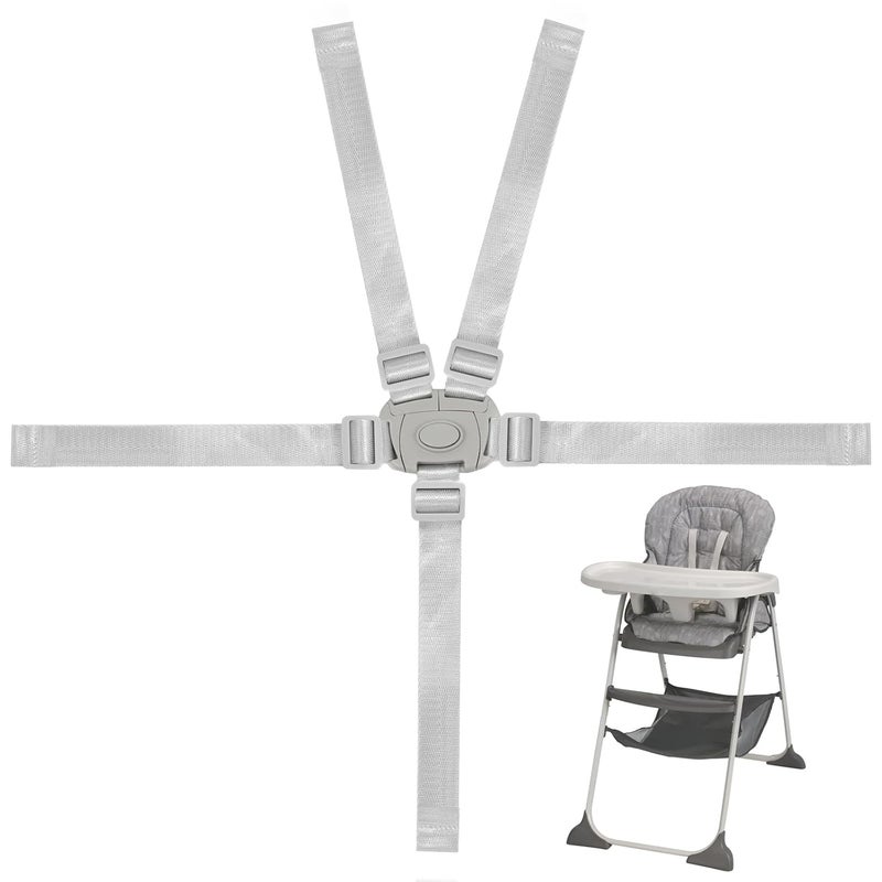 XZESH High Chair Straps Replacement Compatible with Graco Highchairs, Replacement Harness Straps for Most 5 Point High Chairs, Adjustable High Chair Belt - Image 1